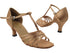 1612 Brown Satin 2.5" Heel (2899) in the photo