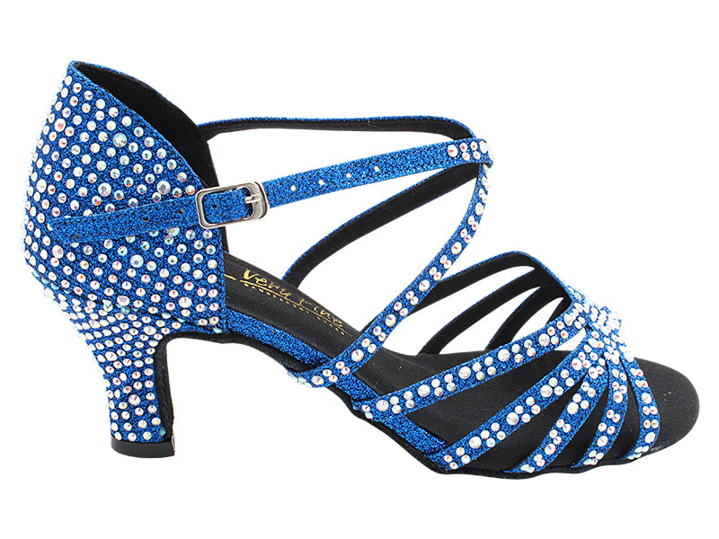 1613Bling Navy Blue Stardust with 2.5&quot; Heel (2899) in the photo