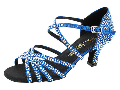 1613Bling Navy Blue Stardust with 2.5&quot; Heel (2899) in the photo