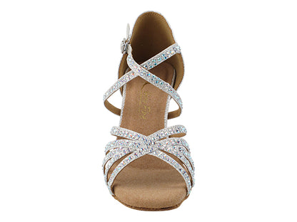 1613Bling White Glitter Satin with 2.5" Heel (2899) in the photo