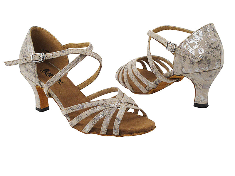 1613LEDSS Beige with 2.5" Low heel in the photo