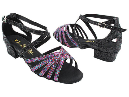 1613LEDSS 21 Purple Illusion Scale_F_30 Black Sparkle_B_J with 1&quot; Women Heel (8881) in the photo