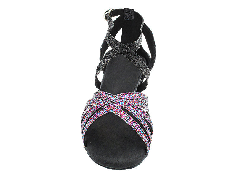 1613LEDSS 21 Purple Illusion Scale_F_30 Black Sparkle_B_J with 1&quot; Women Heel (8881) in the photo