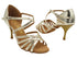 1613LEDSS Light Shinny Gold Leather with 2.95 inch Slim Gold Heel (030) in the photo