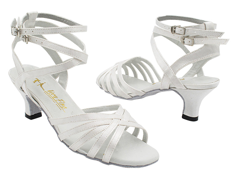 5009B White Satin with 2.5&quot; Heel (2899) in the photo