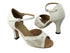 1616 216 White Gold Wave Glitter_Creamy Leather Trim with 3" heel in the photo