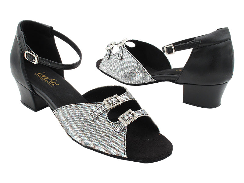 1620 172 Grey Scale_F_Black Leather_B_Stone with 1.5&quot; Heel (2001) in the photo