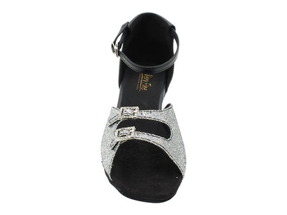 1620 172 Grey Scale_F_Black Leather_B_Stone with 1.5&quot; Heel (2001) in the photo