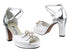 1620BPlatform White Leather_F_Silver Leather_B_X Ankle Strap with 3.75" Square Heel heel in the photo