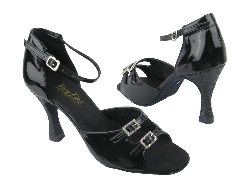 1620 Black Patent with 3&quot; heel in the photo