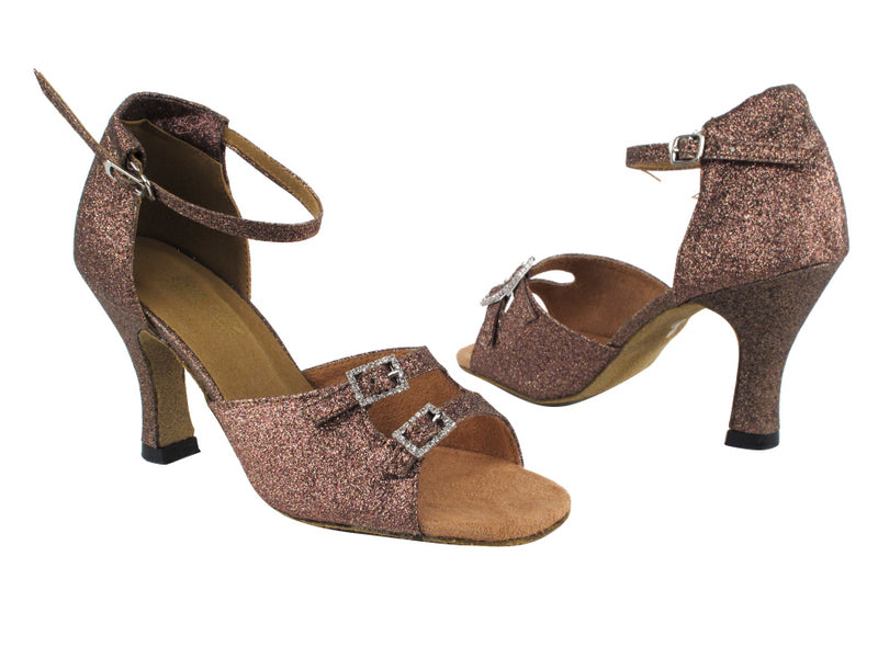 1620 212 Copper Stardust with 3" Heel in the photo