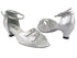 1620 259 Silver Satin with 1.3" Heel in the photo