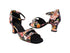 1620 288 Flower PU_Stone_2 with 2.2" Thick Cuban Heel in the photo