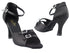 1620 Black Satin with 3" Heel in the photo