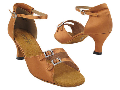 1620 Dark Tan Satin with 2.5&quot; heel (2899) in the photo