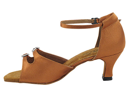 1620 Dark Tan Satin with 2.5&quot; heel (2899) in the photo