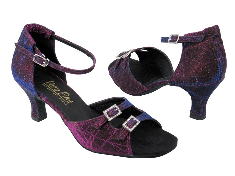 1620 Purple Illusion with 2.5&quot; Low heel in the photo