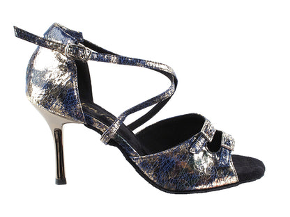 1625BLEDSS Blue Granite with 3&quot; slim heel in the photo