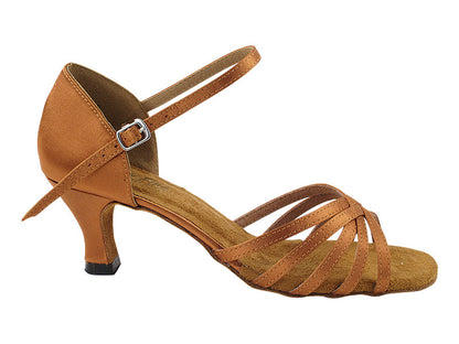 1626 Dark Tan Satin with 2.5&quot; Heel (2899) in the photo