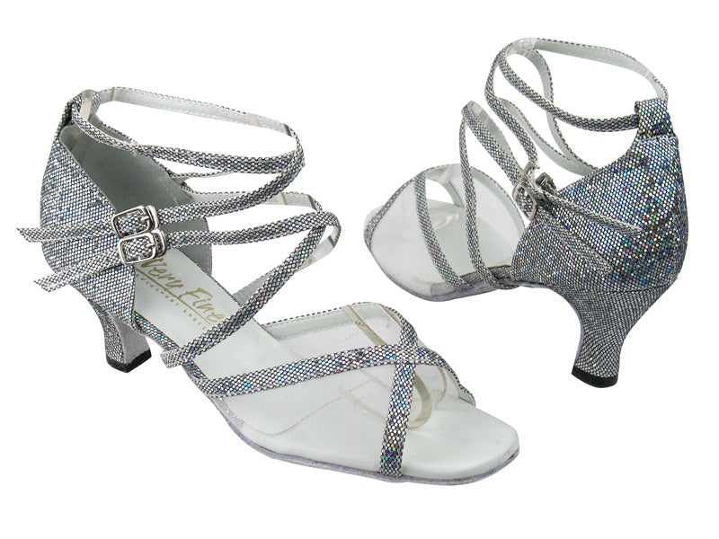 1630 172 Grey Scale_White Mesh with 2.5&quot; Low heel in the photo