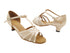 1635 Flesh Satin & Flesh Mesh with 1.3" Cuban Heel (387) in the photo