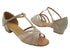 1635FT Tan Leather & Flesh Mesh with 1" Women Heel (8881) in the photo