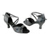 1636 87 Black Laser Satin with 2.5" Low Heel in the photo