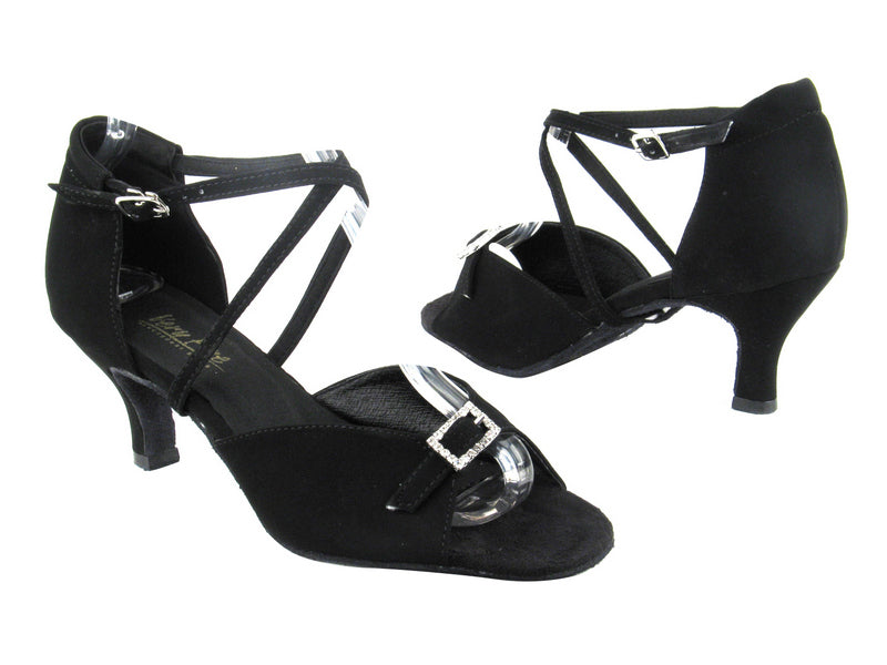 1636 136 Black Nubuck with 2.6&quot; Flare Heel in the photo