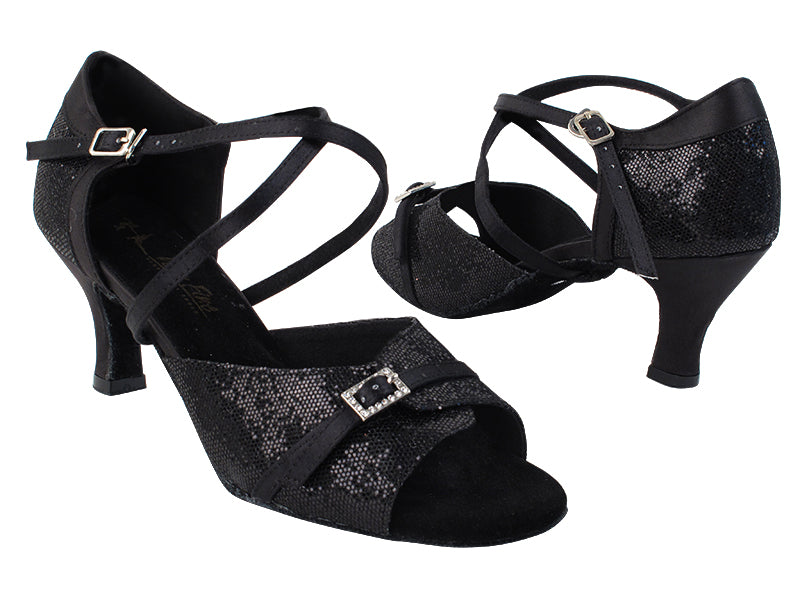 1637LEDSS Black Scale_Black Stain Trim with 2.5&quot; low heel in the photo