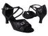 1637LEDSS Black Scale_Black Stain Trim with 2.5" low heel in the photo