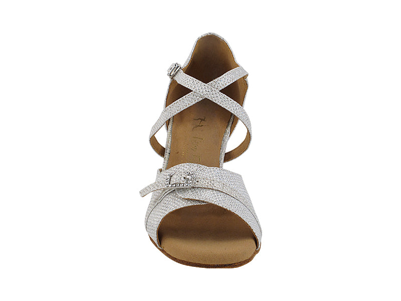 1637LEDSS White Glitter Satin_Trim with 2.5&quot; Heel (2899) in the photo