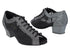 1643 105 Glitter Black Satin_Black Mesh with 1.5" Heel (2001) in the photo