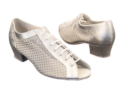 1643 151 Soft Silver PU_110 Mesh_126 Silver Stardust_H with 1.5&quot; Heel (2001) in the photo