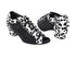 1643 248 White Leopard_Black Mesh with 1.5" Medium Heel in the photo