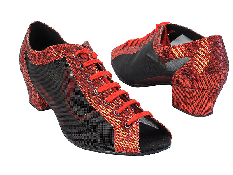 1643 285 Red Scale_Black Mesh