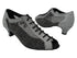 1643 97 Black Sparklenet & 307 White Silvr Glitter Mesh with 1.3" Cuban Heel (387) in the photo