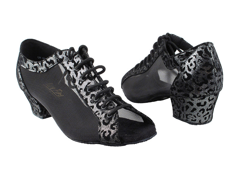 1643LEDSS Black Velvet Leopard with 1.5&quot; Medium Heel (2001) in the photo