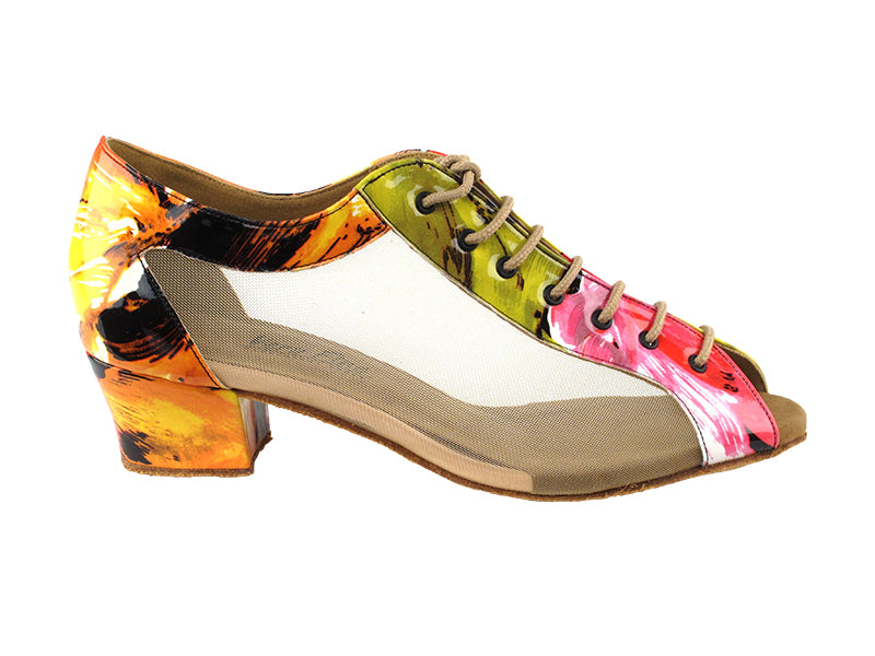 1643LEDSS Rainbow Flower with 1.5&quot; Medium Heel (2001) in the photo