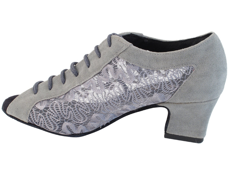 1643LEDSS Daim Gris_Maille Fleurie Grise