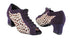 1643 281 purple suede_167 mesh with 2" Thick Cuban Heel in the photo