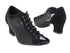 1643 Black Nubuck & Black Mesh with 2" Thick Cuban Heel in the photo