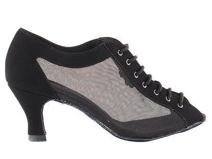1643 Black Nubuck &amp; Black Mesh