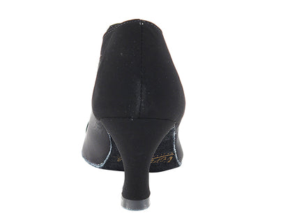 1643 Black Nubuck &amp; Black Mesh
