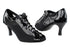 1643 Black Patent_Black Mesh with 2.75" Heel in the photo