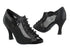 1643 Black Satin_Black Mesh with 2.75" Heel in the photo