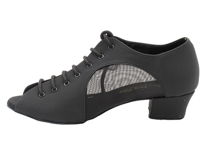 1645LEDSS Black Nubuck_Black Mesh with 1.5&quot; Heel (2001) in the photo