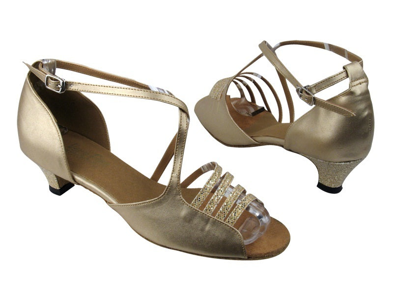 1651 173 Light Gold Scale_Light Gold Leather with 1.3&quot; Cuban heel in the photo