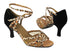 1657 152 Leopard Satin_F_S_136 Black Nubuck_B_H_Flesh Mesh with 3" heel in the photo