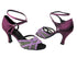 1657 190 Purple Scale & 111 Purple Satin & Flesh Mesh with 3" Heel in the photo