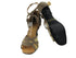 1657 134 Brown Nubuck_Flesh Mesh_Rubble Sole with 2.6" flared heel in the photo